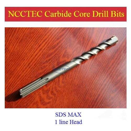 [SDS MAX] 22*350mm 0.88'' NCCTEC alloy wall core drill bits NCP22SM350 for bosch drill machine FREE shipping | tile coring pits