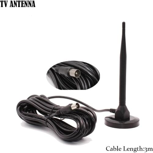 Digital Indoor Antenna For HDTV DVBT2 DVBT With 3m Cable Ch.13-57 1dB UHF DTMB For Terrestrail TV Receiver