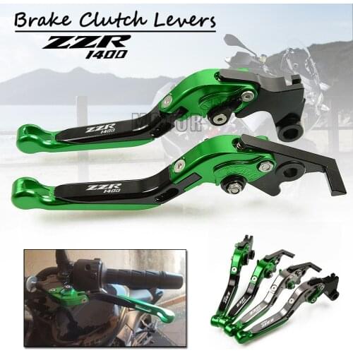 CNC Motorcycle Adjustable Foldable Brake Clutch Levers For Kawasaki ZZR1400 2006-2016 ZZR 1400 S Version 2016 Motorbike Folding