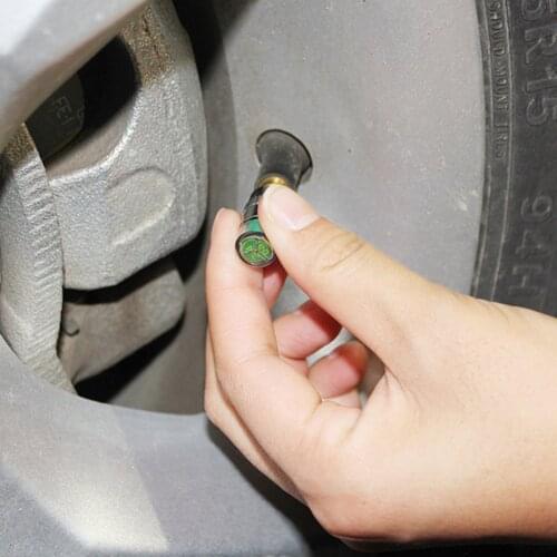 NEW Tire Pressure Monitor Valve Stem Cap Sensor Indicator 32 Psi 2.2 Bar Air Warning Alert Valve Pressure Diagnostic Tools Kit