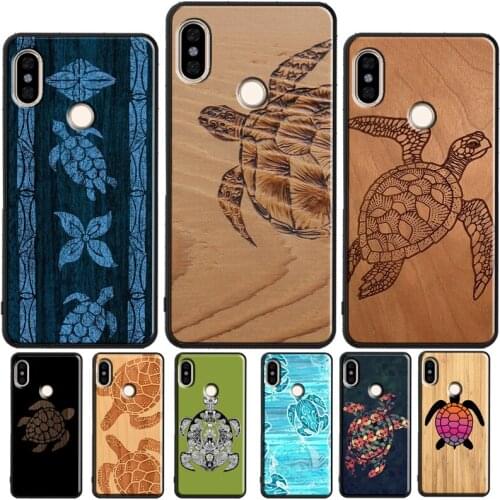 Wood Turtle Case For Xiaomi Redmi 9 9A 9C 7A 8A 9T Back Cover For Redmi Note 10 Pro 7 8 9 Pro 8T 9S
