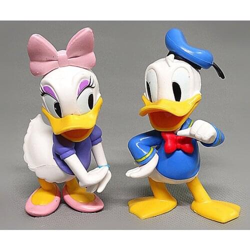 Donald Duck Q Version Model Doll Toy Doll Childrens Toy Doll Office Decoration Cute Ornaments Classic Cartoon Model Kids Gift