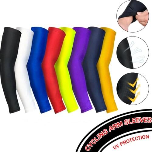 Breathable UV Protection Elbow Pad Quick Dry Cycling Arm Sleeves Fitness Armguards Sports Cycling Arm Warmers