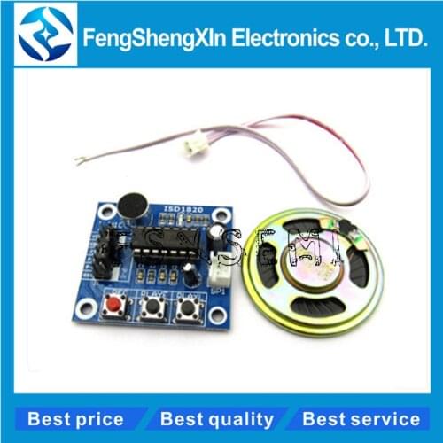 ISD1820 Voice module recording module voice module the voice board telediphone module board with Microphones + Loudspeaker