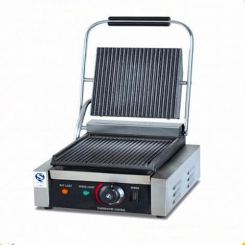 Commercial Electric Single Plate Panini Contact Grill ZF