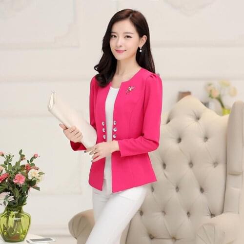 Brieuces Spring and summer womens beaded small suit Slim suit jacket short womens shirt fashion long-sleeved jacket