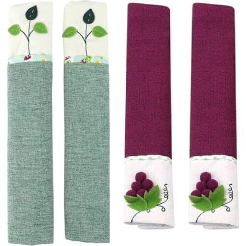 Refrigerator and Door Handle Cover Kitchen Utensils Protective Gloves Non-Slip Decoration Suitable for Oven Microwave