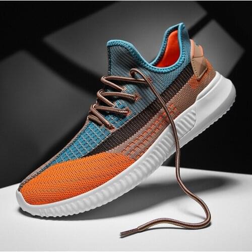 Lightweight Sport Sneakers Breathable Men Running Shoes Walking Non-slip Jogging Shoes Comfort Soft Mesh Sneakers Red Zapatillas