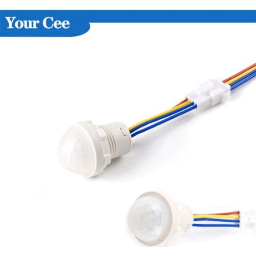 Mini Closet PIR Sensor Detector Smart Switch 110V 220V LED PIR Infrared Motion Sensor Detection Automatic Sensor Light Switch