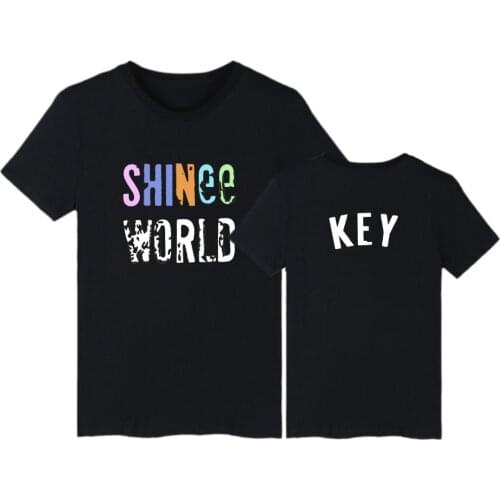 LUCKYFRIDAYF Fashion Shinee World Kpop T-shirts Printed Men Women T Shirts Casual Tee Shirt Short Sleeve T-shirt Tops Plus Size