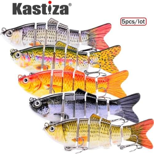 3pc/lot 5pc/lot Fishing Lure Set Jointed Hard bait Wobblers Bass Pike Lure Fishing Bait 10cm 17.5g 6 Segments Swimbait Crankbait