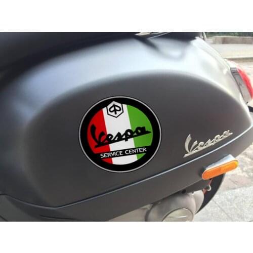 Hot sale Motorcycle Emblem Badge Decal 3D Tank Wheel Logo Sticker For vespa