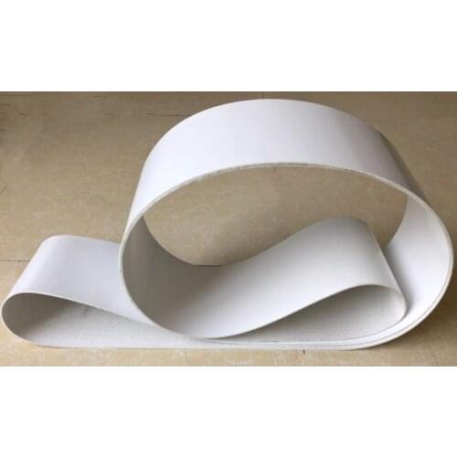 Customized Conveyor Belt) Perimeter:2000-3500mm W:100mm T:2mm White PVC Transmission Conveyor Belt