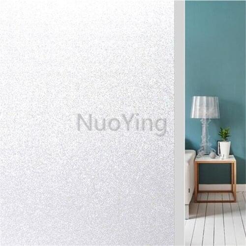 Opaque Window Privacy Film Sticker Self-adhesive Film Waterproof Frosted Glass Home Decoration Film Bedroom Bathroom Decoration