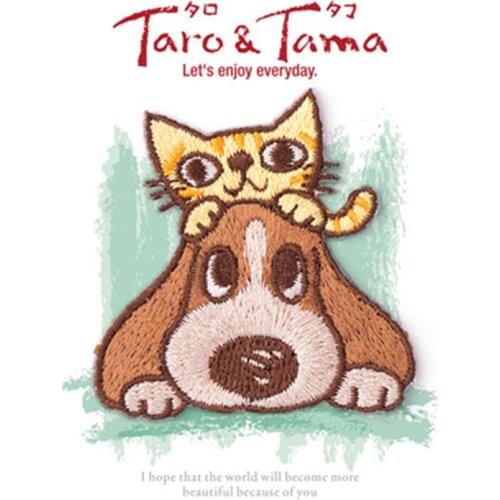 1 Pcs Maxsin cute animal patches dog cat patches for clothing embroidery cartoon fashion clothes small DIY iron on patches