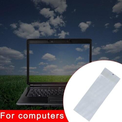 Transparent Keyboard Sticker Russian White Word Transparent Film Sticker For 10-17" Keyboard Protective Laptop H3V9