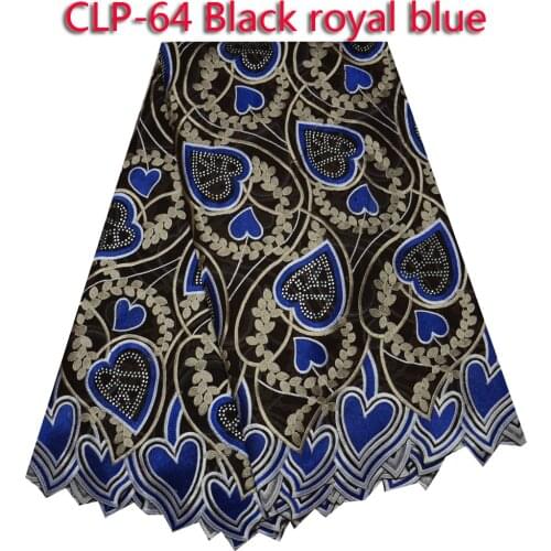 Most popular design African cotton lace fabric,wholesale fashion Swiss voile lace for party dress CLP-64
