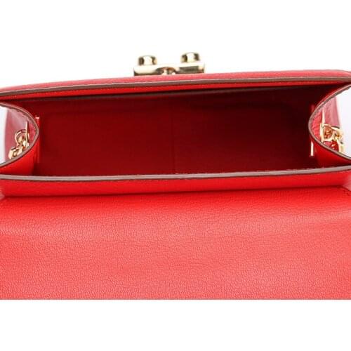 Luxury Small Genuine Leather Flap Bags Women Fashion Mixed Color Shoulder Crossbody Chains Bag Female Famous Brand Party Bag