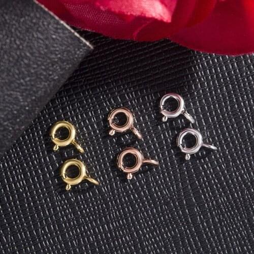 TS-013 Wholesale 50 PCS Optional Color Round Lobster Clasp Fashion DIY Accessories Clasp For Bracelets Necklaces Jewelry Making