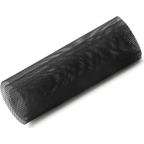 Universal 100*33cm Rhombic Grille Mesh Sheet Black Aluminum Alloy Car Vehicle10*20mm