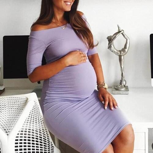 Explosion models hot belly women fashion comfortable trend personality large size pregnant women dress