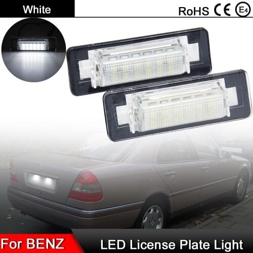 1 Pair For Benz E-Class W210 E200 E220 E240 E270 E320 E430 C-Class W202 C200 C220 C230 C240 C280 LED License Plate Light