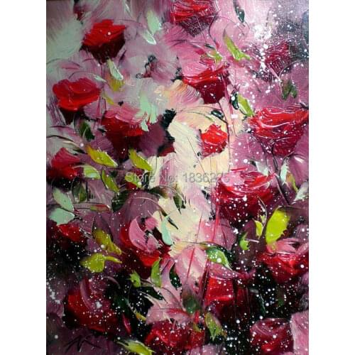 100% hand-painted art abstract oil painting palette knife the modern home on the canvas decoration wall pictures for living room