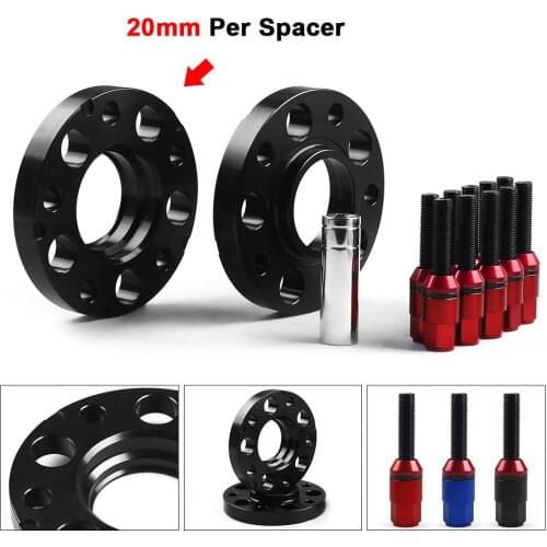 20mm 72.56mm 5x120mm Hubcentric Wheel Spacers M12x1.5 Tapered Bolts For BMW E36 E46 323 325 328 335i 545i