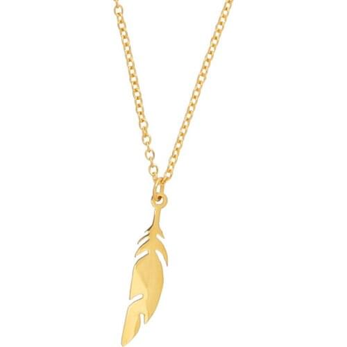 2020 Minimalist Choker Necklace for girl Gold Plants Leaves Pendant Necklace Fashion Jewelry