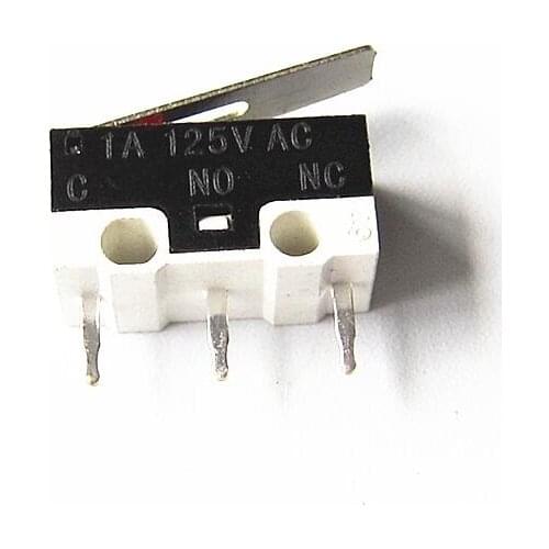 50PCS/LOT Micro Switch Push Button Switch 3 Pin 1A 125V AC Mini Light Touch Switch for Mouse