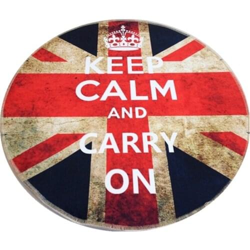 Retro British Flag Large Rugs Round Carpets Area Rug For Living Room Computer Chair Sofa Table Bedside Carpet Outdoor Floor Mat