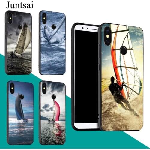 Extreme Sports Sailing Boat Case For Redmi Note 9 Pro 9S 8T 8 Pro 9A 9C For Mi 9 9T Note 10 Lite For POCO X3 Couqe