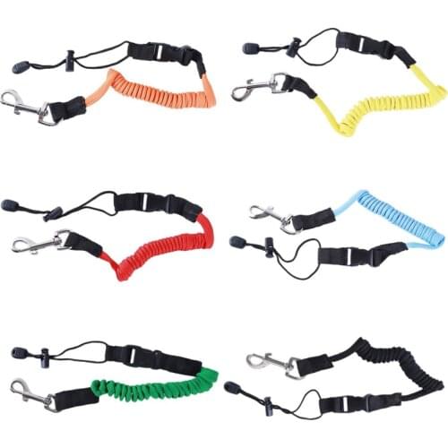 Elastic Kayak Canoe Paddle Leash Surfboard Surfing Rope Safety Leash Rowing Boats Lanyard Fishing Rod Kayak Accessories