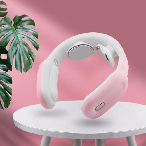 TENS Electric Pulse Neck Massager for Pain Relief Portable Cordless Deep Tissue Trigger Point Massager with Heat 6 Modes15 Level