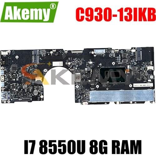 EYG70 NM-B741 for Lenovo Yoga C930-13IKB laptop motherboard CPU i7 8550U 8G RAM 5B20S72102 has been fully tested Mainboard