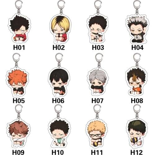 Haikyu!! Shoyo Shoyo Hinata Kageyama Tobio Oikawa Tooru Acrylic Animation Keychain, Mobile Phone Pendant, Backpack Pendant