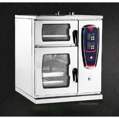 HSC-2-E Smart combination seafood steamer stainless steel steaming cabinet Energy efficient Double doorcommercial food steamer