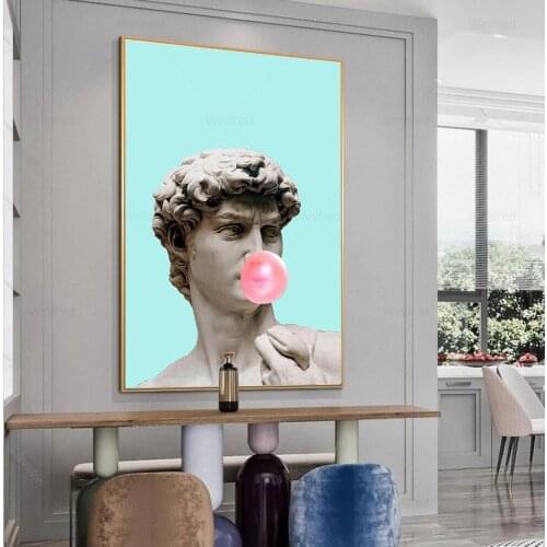 Balloon David Portrait Full Square/round Drill 5D Diy Diamond Painting Sculpture of David Diamond Embroidery Cross Stitch Decor