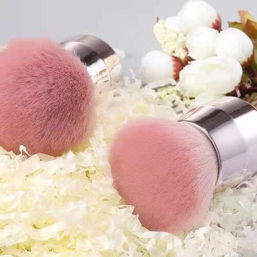 Makeup Brushes Loose Powder Brush Ultrasoft Hair Mushroom Shape Highlighter Foundation Blusher Brush Metal Handle Cosmetic Tools