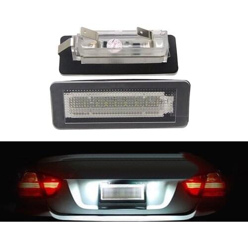 2PCS High Brightness 6500K Car Replacement Part LED License Number Plate Light Fit For Benz Smart Fortwo 2007-2015 Plug&Play