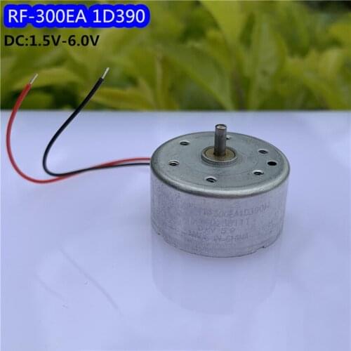 300 DC Micro Motor with Metal Brush, 3V-6V Low Voltage Start, Mute Motor for USB Solar DIY Student Experiment Production