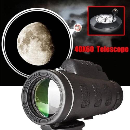 Smartphone 40x60 High-Power Dual-Tuning Telescope Military Telescope Monocular Camping Zoom Telescope HD With Tripod For Hunting