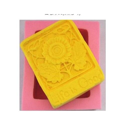 Soap Mold Chrysanthemum Fondant Cake Decoration Mold High-quality Handmade Soap Mold NO.:SO408 Life Is Good Modelling Silicon
