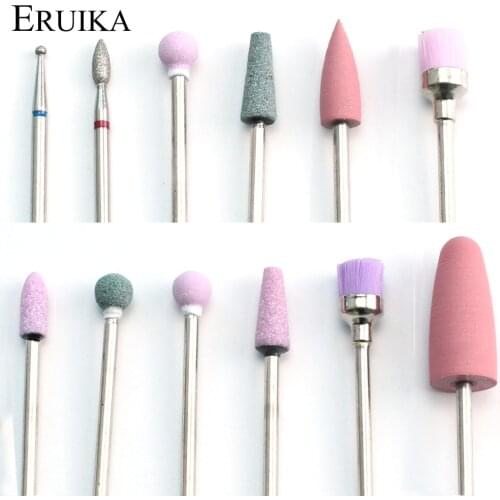 6pcs/set Professional Nail Drill Set Rotary Bits Mill for Manicure Machine Electric Milling Cutter Accessories Nail Burr Tools