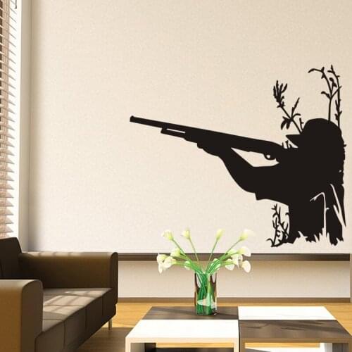 Hunt Decal Hunting Dog Shotgun Sticker Hollow Sticker Hunter Car Window Vinyl Decal Funny Poster Motorcycle