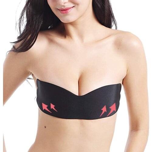 Bras For Women Adhesive Silicone Backless Sticky Bra Breast Lift Push Up Sexy Lingerie Bralette Nipple Stickers Tape Reusable