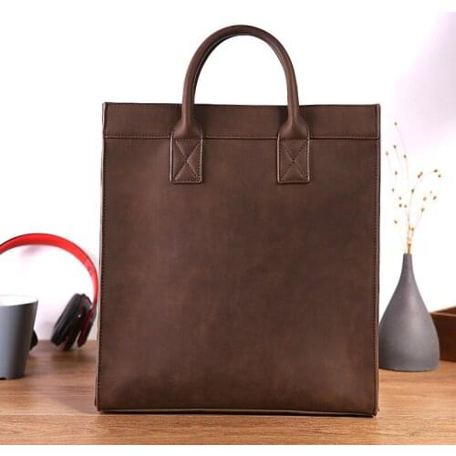 012518 new hot man vintage shoulder bag male large tote