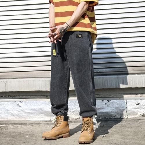 2021 Autumn New Korean Trousers Woman Fashion Hip Hop Clothing Male Denim Pants Mens Oversized Casual Jeans