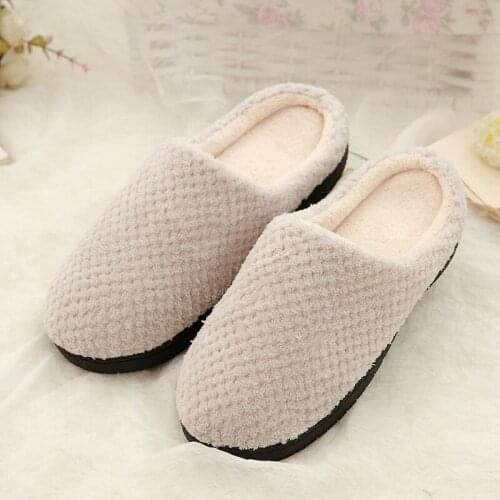 Ginchasio Women Germany Winter Home Cotton Shoes Non-slip Soft Winter Warm House Slippers Indoor Bedroom Men Lovers Couples