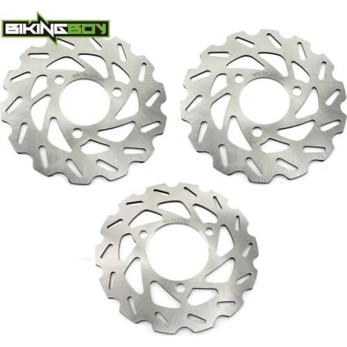 BIKINGBOY Front Rear Brake Discs Rotors Disks For Honda TRX 450 R ER Sportrax 04 05 06 07 08 09 10 11 12 13 TRX450R TRX450ER ATV
